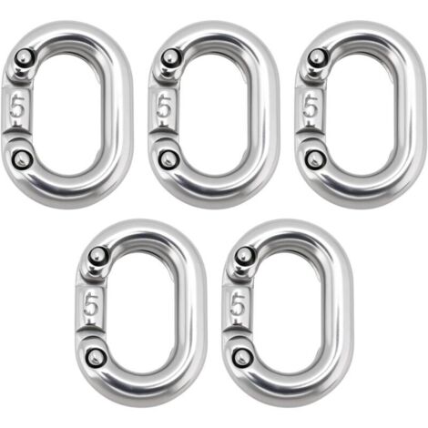 5 Stück 5 Mm Edelstahl 316 Geteilte Kettenglieder, Hochleistungs-kettengliedverbinder, C-förmige Teilverbindung Für Seewasserbeständige Kettenverbindungen