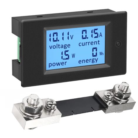 Multimeter, Ohmmeter Und Amperemeter Voltmeter Amperemeter Digitaler Shunt-schalter 100 A Dc 6,5–100 V Spannungs-, Strom- Und Leistungsmesser Energiezähler Voltmeter, Amperemeter Und Wattmeter Mit Lcd