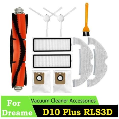 10-teiliges Zubehörset Für Dreame Bot D10 Plus Rls3d L10 Plus/z10 Pro Staubsauger, Haupt- Und Seitenbürste, Filter, S