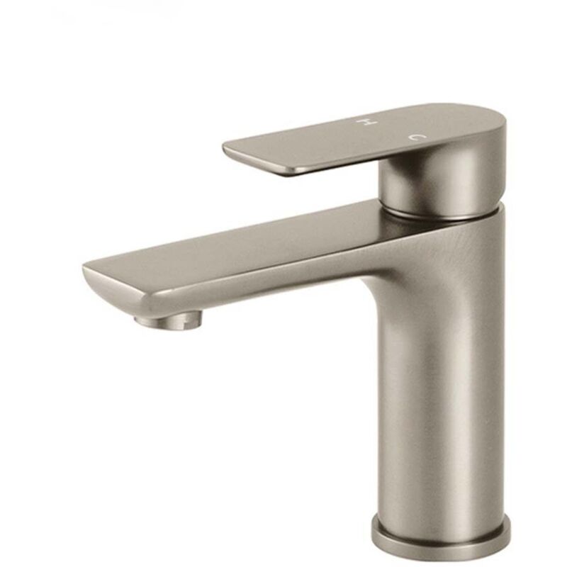 Moderne Badezimmerarmatur, Elegant Gestaltete Küchenarmatur, Edelstahl-mischbatterie, Warm- Und Kaltwasseranschluss, Armatur Aus Gebürstetem Edelstahl.