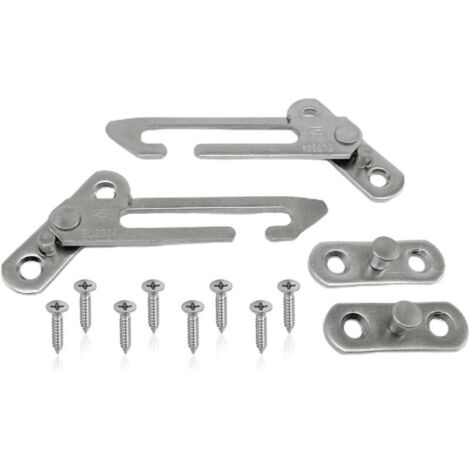 2 Stück Fensterbegrenzer, Upvc-fensterverriegelung, Edelstahl-drehkippfensterbegrenzer, Edelstahl-türbegrenzer-sicherheitsschloss, Mit Schrauben