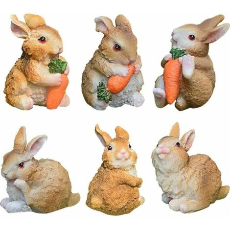 Hasenfiguren Aus Kunstharz, Gartendekoration, Elegante Osterhasen-dekorationen, Tischdekorationen Mit Osterhasen Aus Kunstharz, Frühlings- Oder Wohndekoration, Enlé