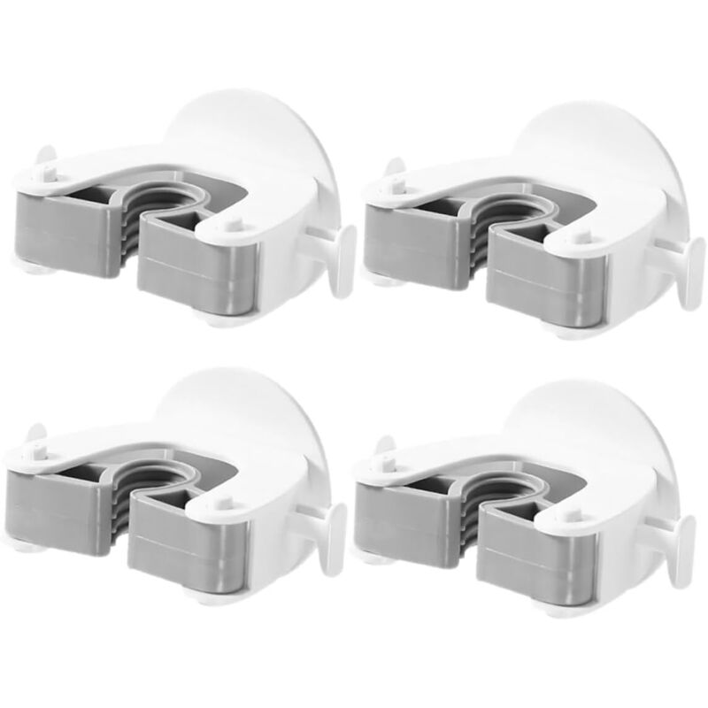 4-teiliges Set Mit Moppclips, Besenclips Für Wandbesenhalter, Robuster Wand-mopporganizer, Robuster Mopphaken