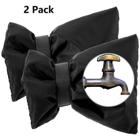 Set Aus 2 Außenwasserhahnabdeckungen Mit Winterfrostschutz, Isoliert, Frostsicher, Wiederverwendbar, Gartenwasserhahnsocken, Wasserdicht Und Dick.