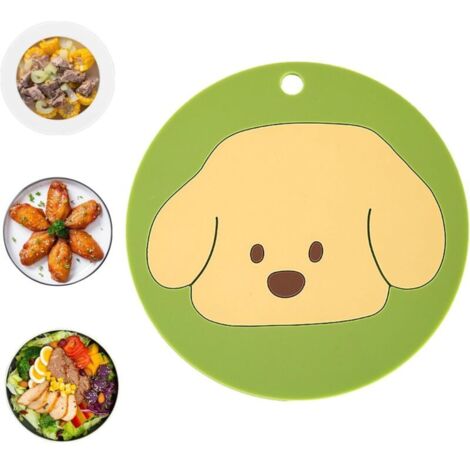 4 Runde Cartoon-untersetzer, Wärmeisolierende Platzsets Mit Cartoon-motiven, Saugfähige Untersetzer Mit Hunde-muster, Isolierpads