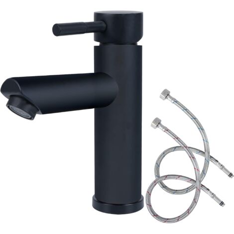 Schwarzer Badezimmerhahn, Waschtischarmatur, Waschtischarmatur-set, Badezimmer-küchenarmatur Aus Edelstahl 304