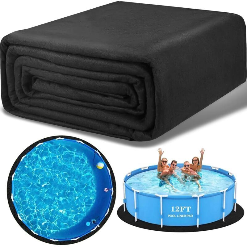 Poolbodenmatte, Dicke Runde Poolfolie, Aufstellpoolmatte, Runde Bodenabdeckung Für Aufstellpools Und Whirlpools, Durchmesser 3,7 M