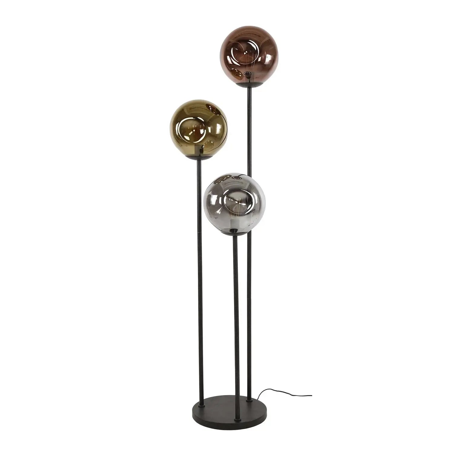 [neuwertig] B-ware Stellar Stehlampe Stehleuchte Glas Metall Bunt Raumbeleuchtung Wohnzimmerlampe