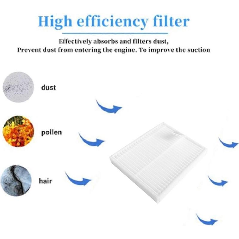 13-teiliges Set Für Den Saugroboter Essential / Essential Y0112: Waschbare Teile, Filter Für Die Haupt- Und Seitenbürste