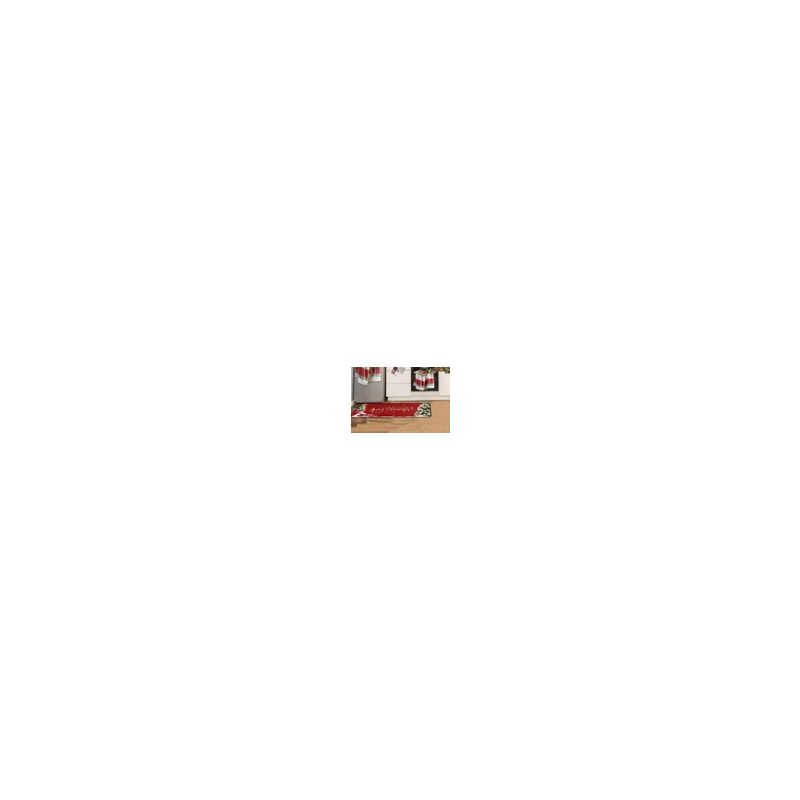 Set Mit 2 Abwaschbaren Weihnachts-küchenmatten (40 X 60 Cm + 40 X 110 Cm) – Frohe Weihnachten