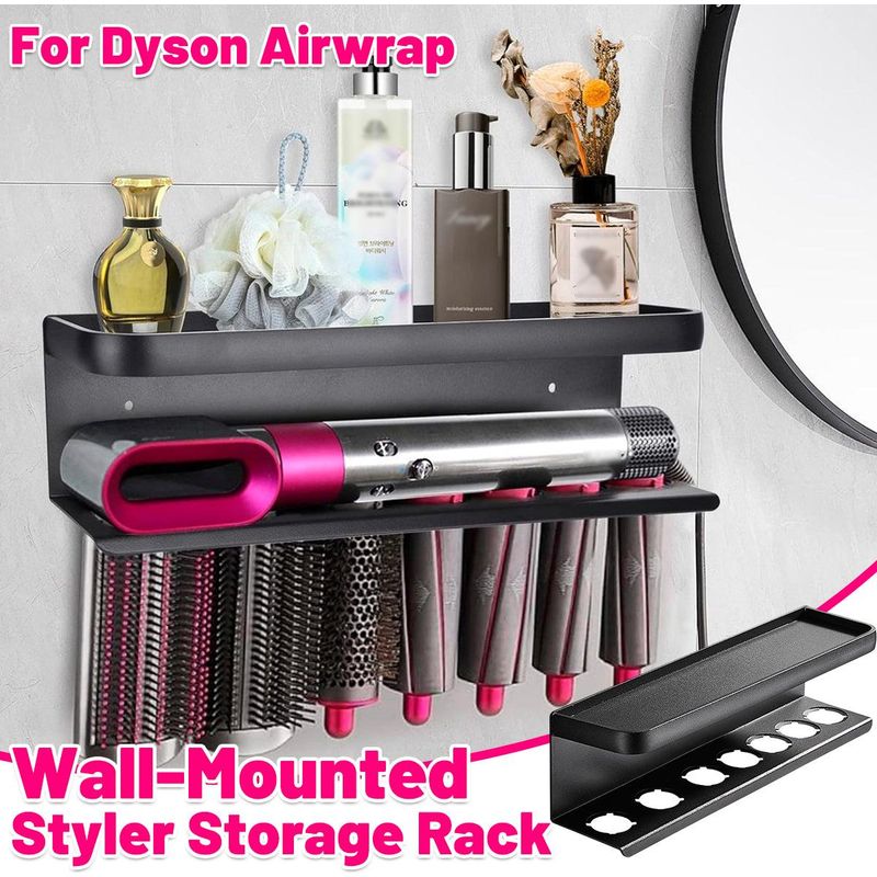 Wandhalterung Zur Aufbewahrung Des Dyson Airwrap Haarstylers, Kein Bohren Erforderlich, Aus Aluminium