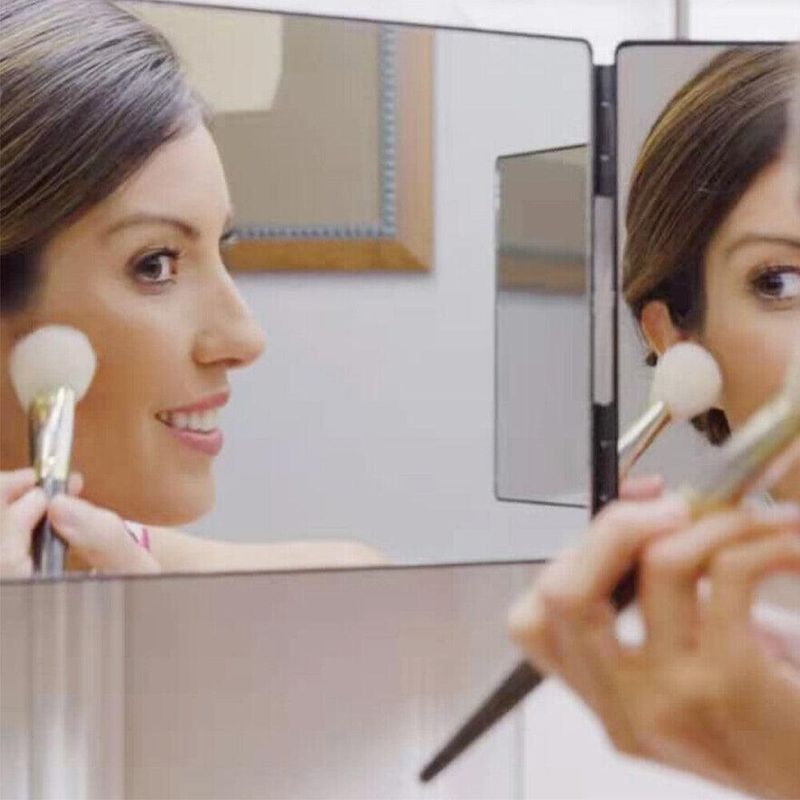 Dreiteiliger, Klappbarer Und Verstellbarer Friseurspiegel Für Haarschnitte Und Make-up