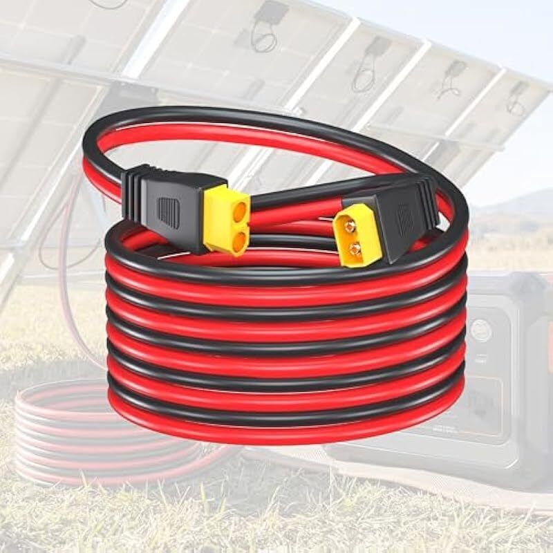 Rallonge Xt60 Avec Fiche: Rallonge 12awg Xt60 Mâle À Femelle Compatible Avec Le Panneau Solaire De Batteries Rc De Générateur Solaire (3 Mètres)