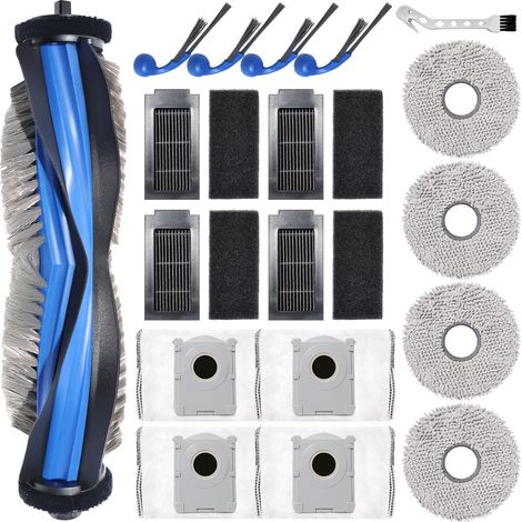 Zubehör Für Ecovacs Deebot T30c Omni, Ersatzteile Für Den Staubsauger T30c Omni Gen2: 1 Hauptbürste, 4 Reinigungstücher, 4 Staubbeutel, 4 Seitenbürsten, 4 Filter