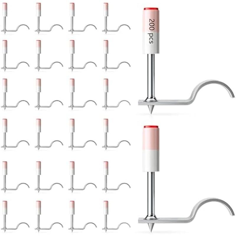 Lot De 200 Clous Pour Pistolet À Clouer : Clous En Acier Haute Résistance Pour Béton Et Acier 7,3 Mm Mini Cloueuse Manuelle Idéal Pour Les Conduits De Câbles Au Plafond Et La Fixation Murale