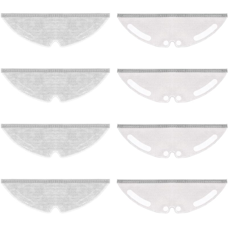 8 Serpillières De Rechange Pour Dreame D20 / D20 Pro Plus Robot Aspirateur Accessoires, Chiffons De Rechange