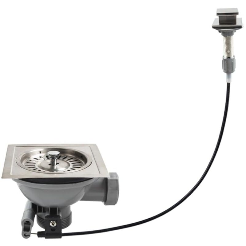 Kit De Vidage Carré Pour Évier De Cuisine Ancien Avec Contrôleur Xk143c005-u