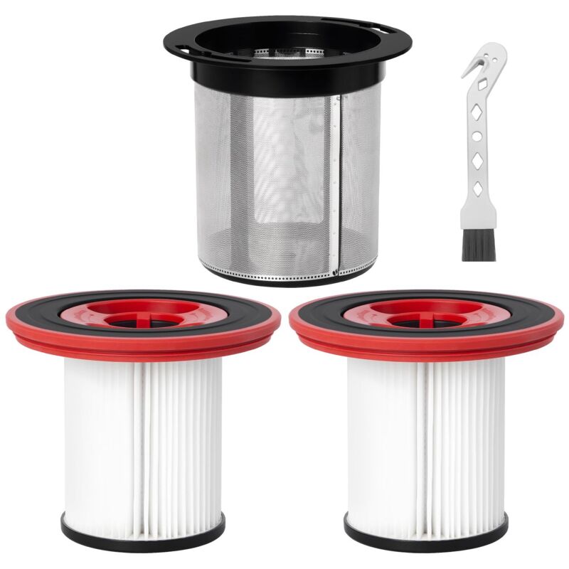 12040193 Filtre De Rechange Pour Aspirateur Sans Fil Bosch Unlimited Series 7 Bks711xxl Bbs712a Bks711mall Bbs711w Bcs711gb, 1 Préfiltre En Acier Inoxydable + 2 Filtres Hepa + 1 Brosse De Nettoyage