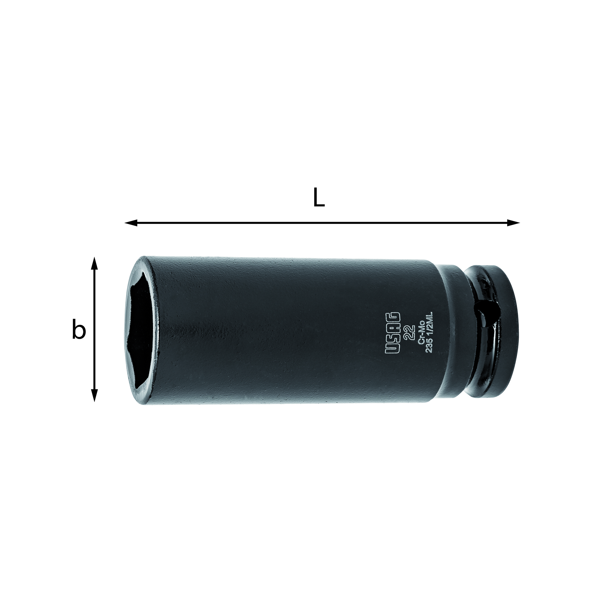 Chiave A Bussola Lunga Usag Diametro 16 Mm Fullcontact 1/2" Uo2350278