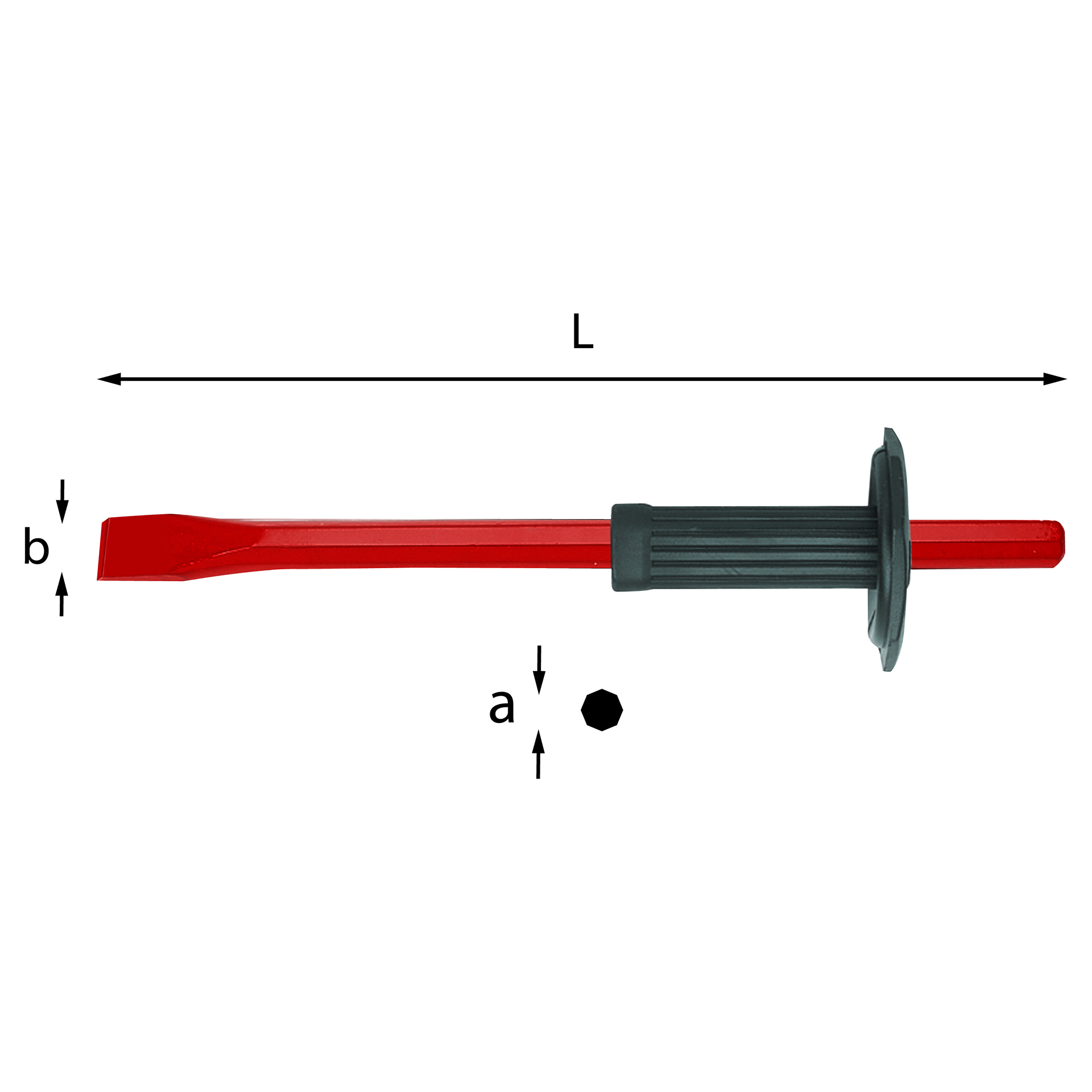 Usag Scalpelli Per Muratori Con Paramano D. 300x16x22 U03600003