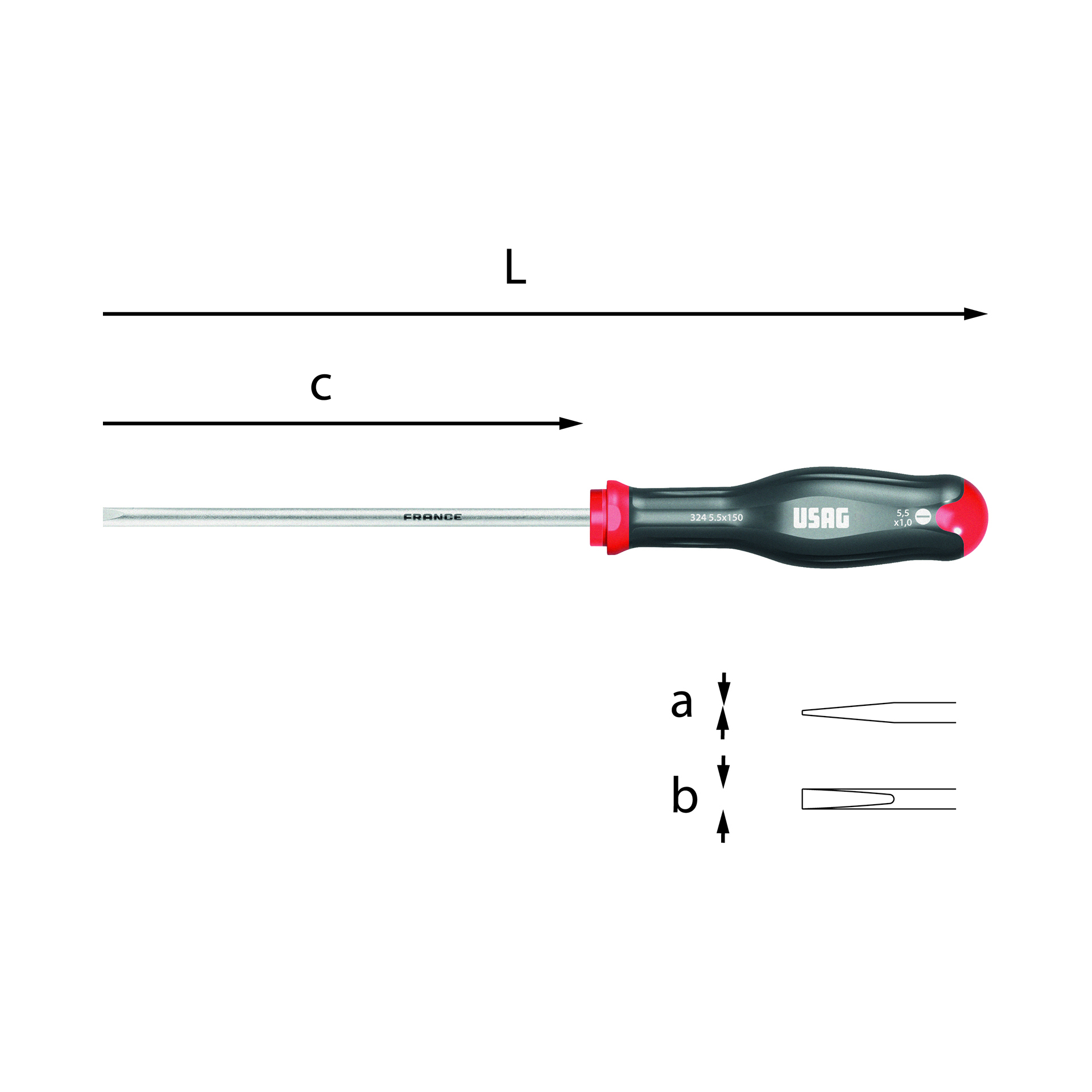 Usag Giraviti Per Viti Con Intaglio D. 1x5,5x125 U03240407