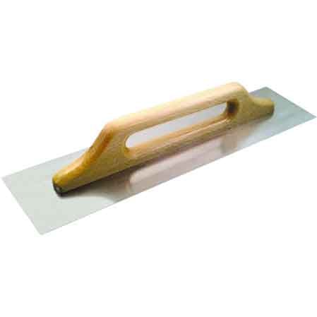 Glättekelle Zwei Handgriffe M Holz 48x12 Cm - Stärke 0,7 Mm
