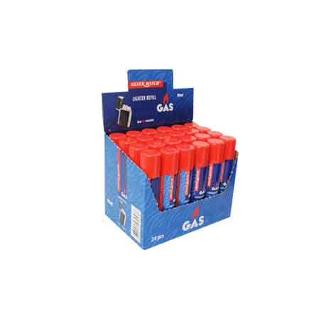 Gasnachfüllung Für Feuerzeuge 60 Ml - Thekenaufsteller