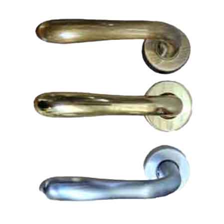 Halbgriff 'amalfi' Mit Rossette Dt - Gebürstetes Bronze