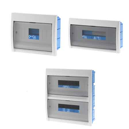 Einbaupschande Mit Tür 8 Module - 216x175x80 Mm
