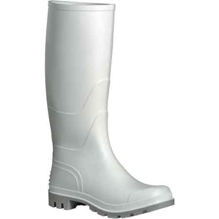 Pvc-stiefel Weiss Modell "knie" Nr. 40