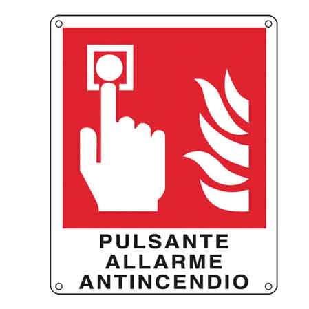 Schild 'feuernotrufknopf' 20x30 Cm