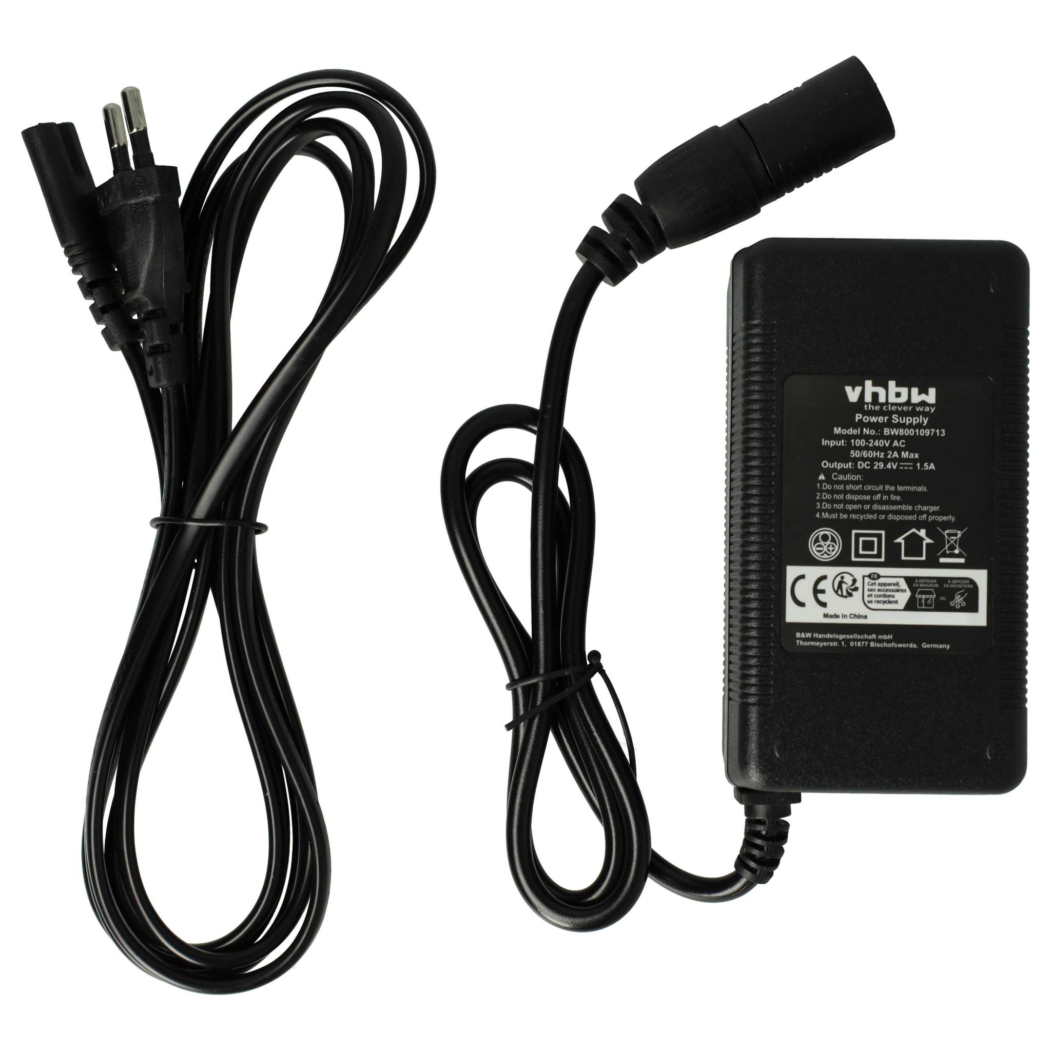 Vhbw 220v Netzteil Ladegerät Ladekabel 52w Ersatz Für Hp1202l2 Kompatibel Mit 24v Fahrrad-akkus Der Marken Prophete, Alu-rex, City-star, Aldi, Praktiker, Hagebaumarkt