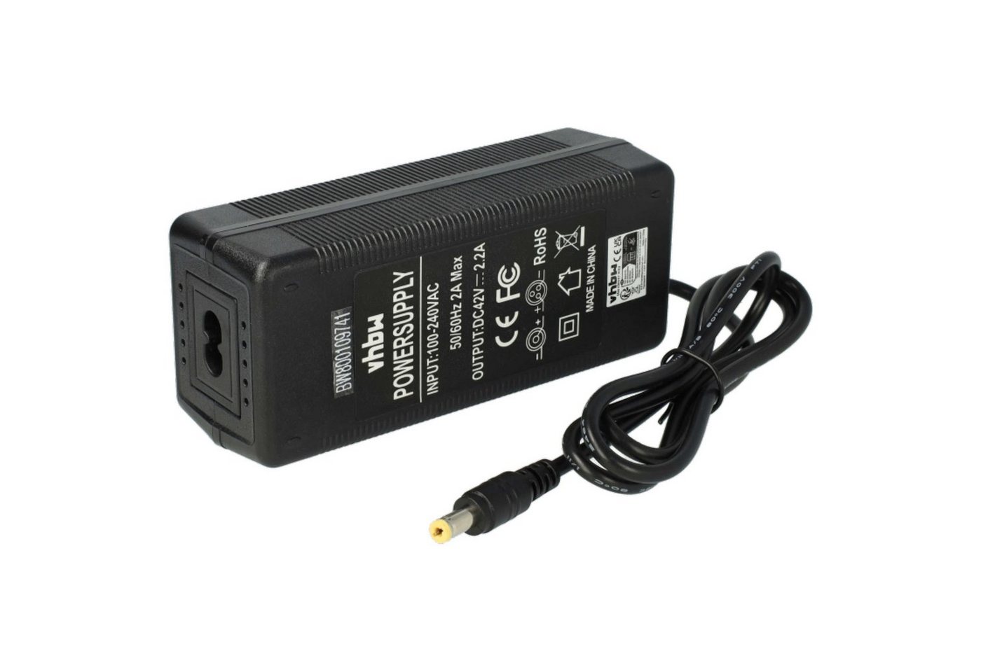 Vhbw 220v Netzteil Ladegerät Ladekabel 90w Kompatibel Mit E-bike Pedelec, Elektrofahrrad Akkus Mit Rundstecker-anschluss Ersatz Für Hp1202l3.