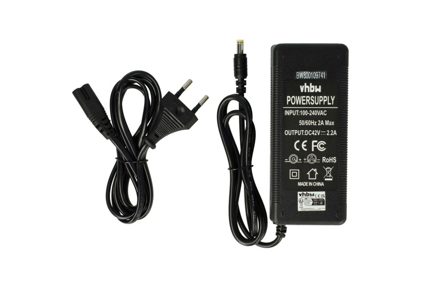 Vhbw 220v Netzteil Ladegerät Ladekabel 90w Kompatibel Mit E-bike Pedelec, Elektrofahrrad Akkus Mit Rundstecker-anschluss Ersatz Für Hp1202l3. Bild 2