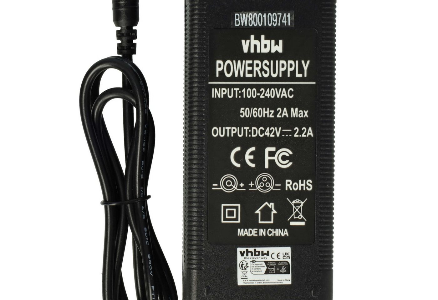 Vhbw 220v Netzteil Ladegerät Ladekabel 90w Kompatibel Mit E-bike Pedelec, Elektrofahrrad Akkus Mit Rundstecker-anschluss Ersatz Für Hp1202l3. Bild 4