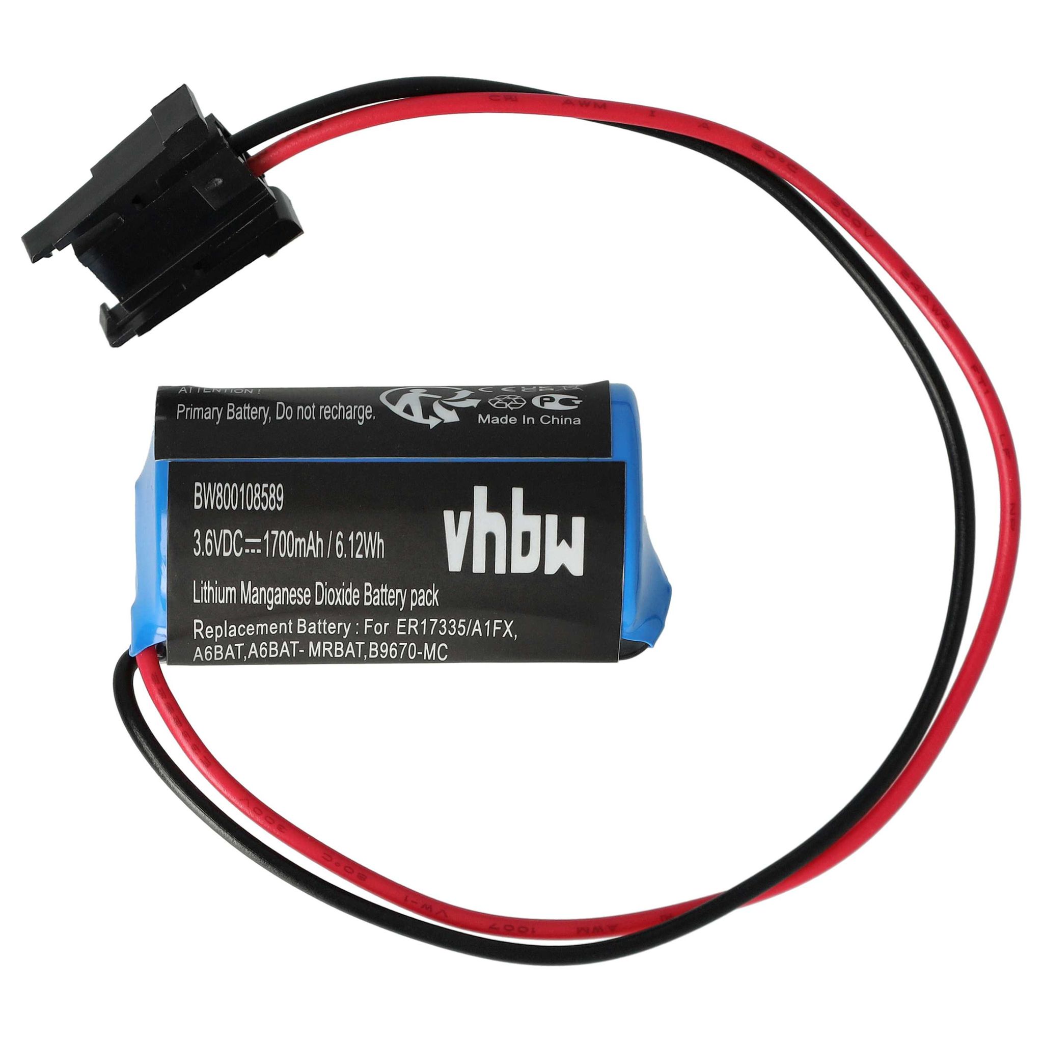 Vhbw - Batterie Ersatz Für Mitsubishi B9670-mc, A6bat, A6bat-mrbat. Für Steuereinheit (1700 Mah, 3,6 V, Li-ion)