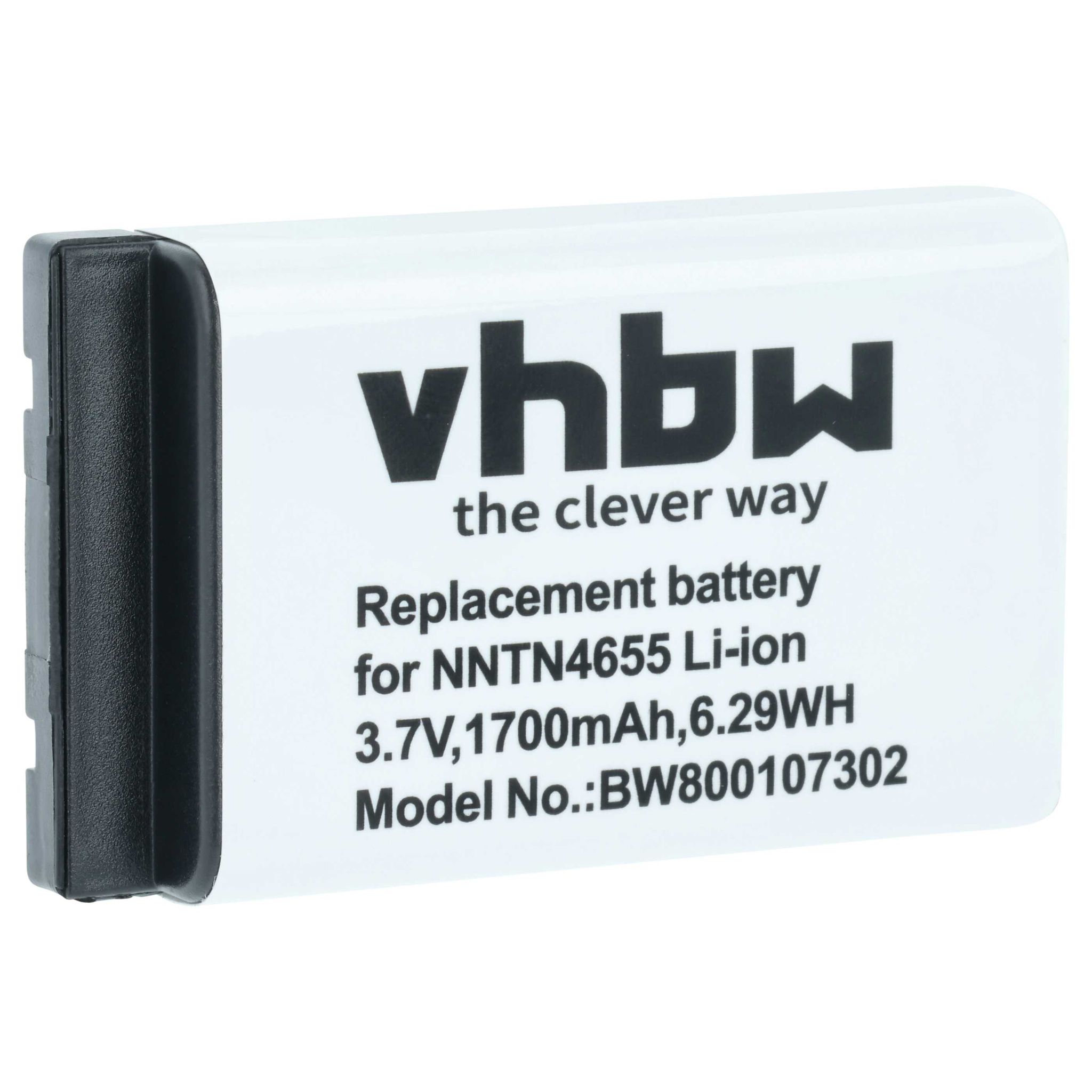 Vhbw - Akku Kompatibel Mit Motorola Dtr2450, Dtr2430, Mth500, Mth650, Mth800 Funkgerät, Walkie Talkie (1700 Mah, 3,7 V, Li-ion)