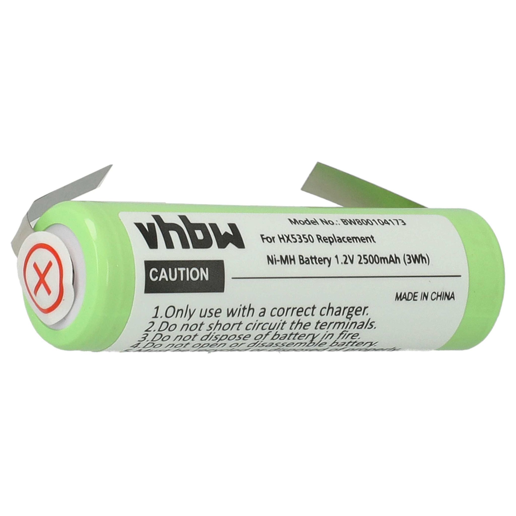 Vhbw - Akku Kompatibel Mit Braun 5614, 5643, 5645, 5649, 5666, 5667, 570, 5703, 5704 Elektrische Zahnbürste (2500mah, 1,2v, Nimh)
