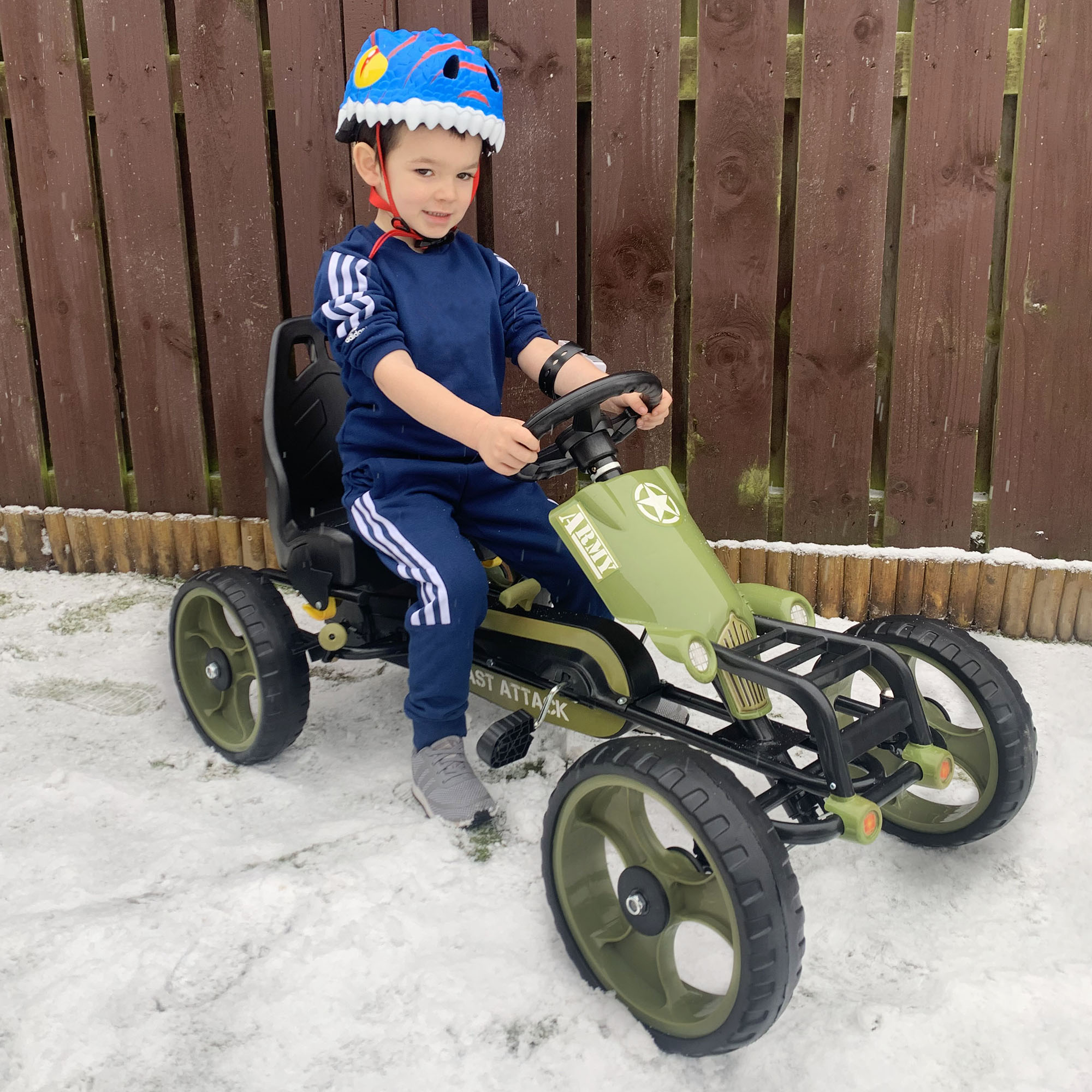 Go Kart Tretauto Tretfahrzeug Mit Handbremse Kinderfahrzeug Kettcar Tretfahrzeug Mit Verstellbarem Sitz Ab 3 Jahren Grün 105 X 54 X 61cm