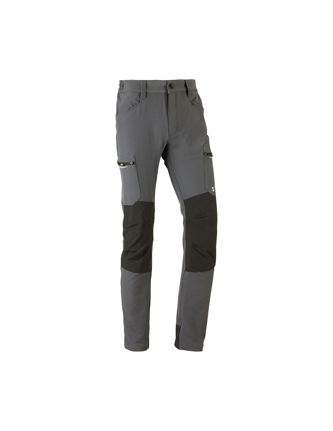 Dynamische Graue Elastische Mehrfachtaschenhose, Größe 3xl
