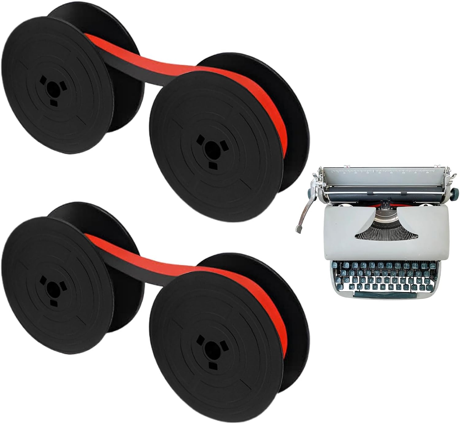 Schreibmaschinenband, 2 Stück Schreibmaschinenband, Schreibmaschine, Schreibmaschine, Schreibmaschine, Kompatibel Mit Klassischen Schreibmaschinenmodellen, Je 10 Meter, Schwarz.