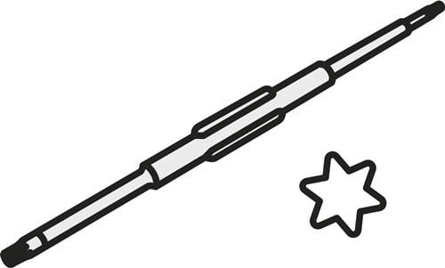 Torx-klinge Iso D-t20p Bruttogewicht 18,3g Pramet