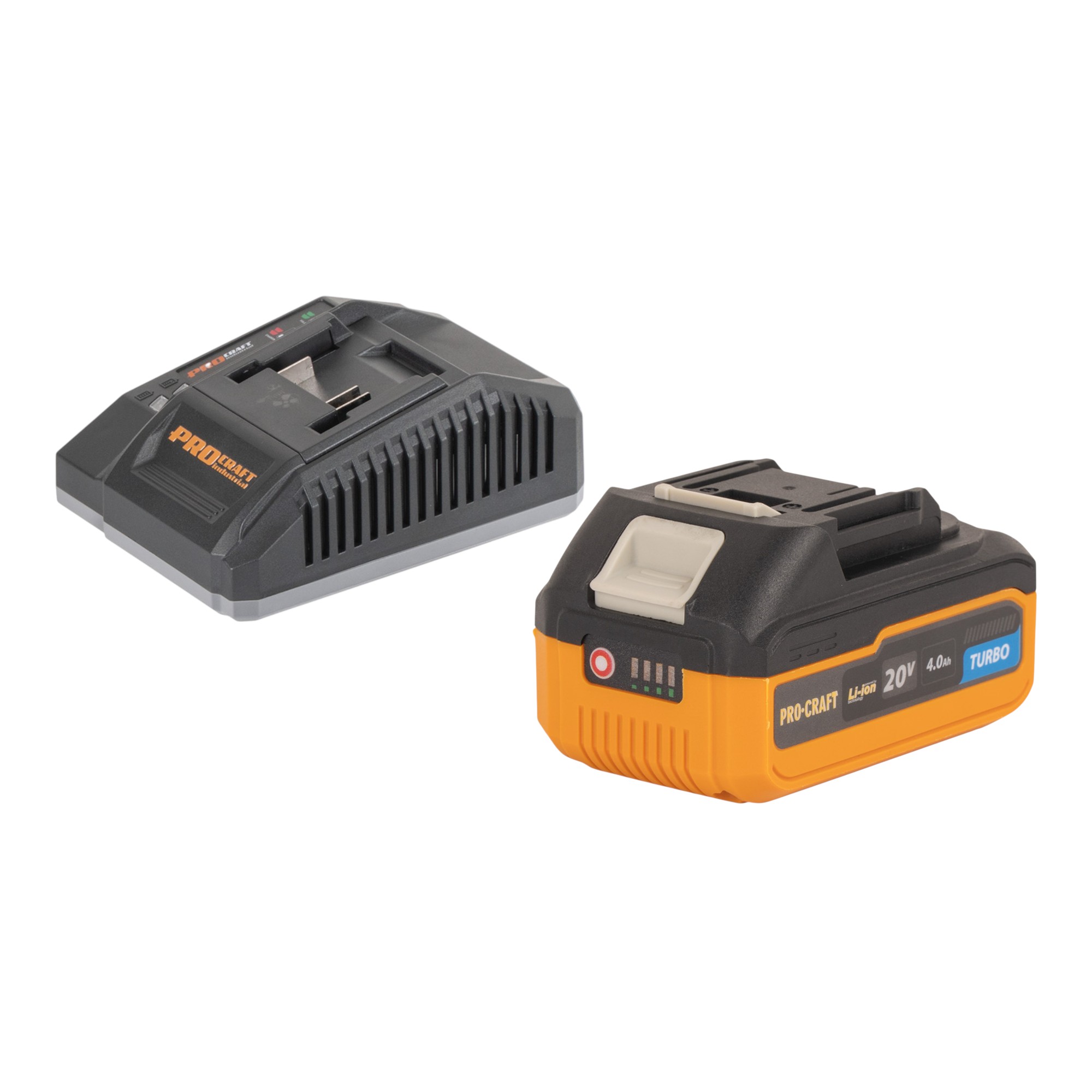 Procraft Starter Pack C20/4 Ladegerät 20 V 4 A + 1x 20/4 Turbo Akku 4,0 Ah