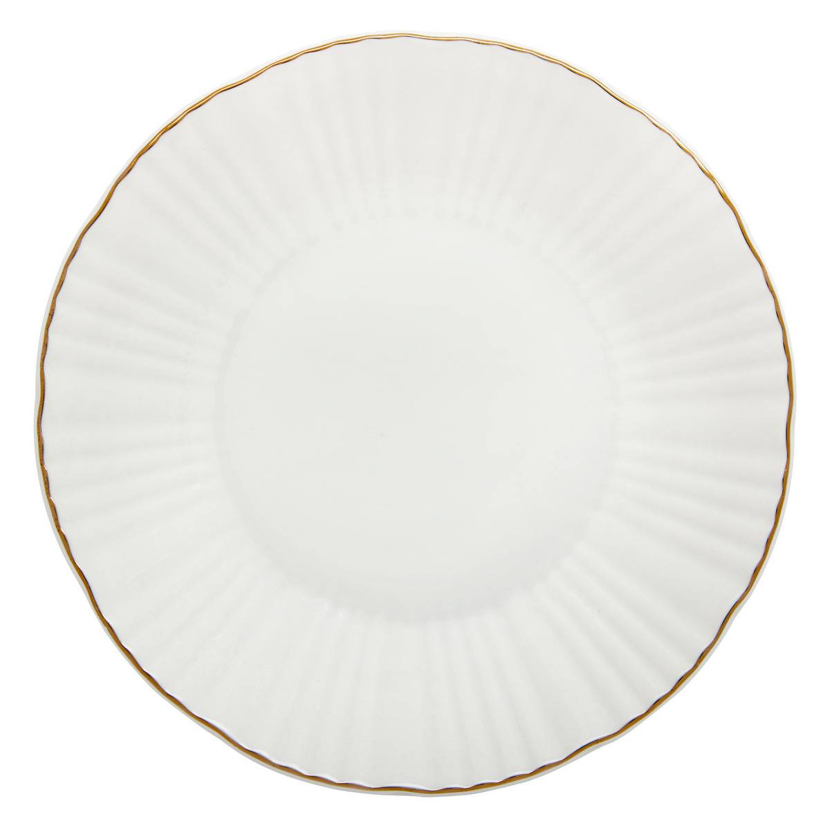 6er-set Runde Daphné-tief Teller, Durchmesser 20,5 Cm, Weiß - Atmosphera Créateur D'Intérieur