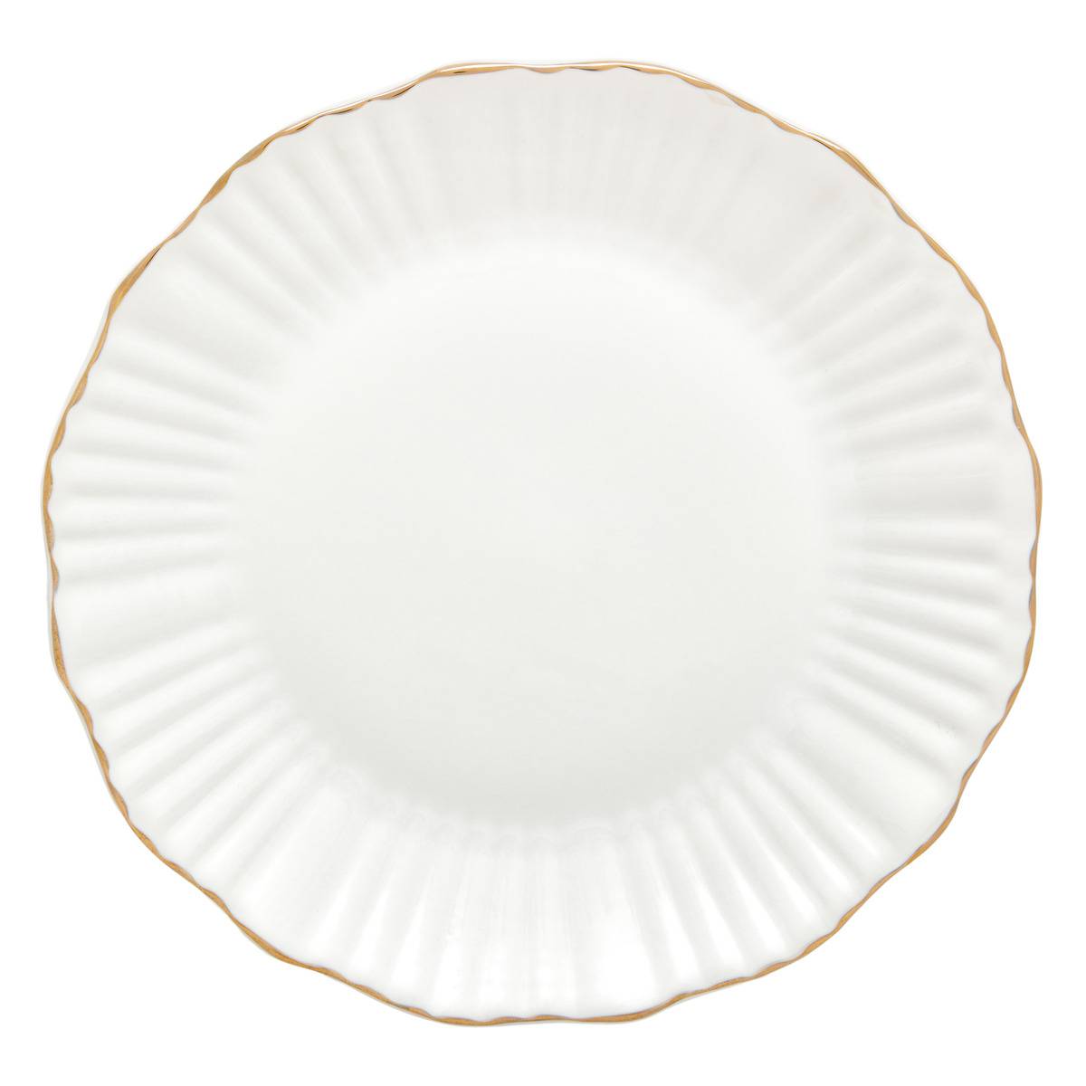 6er-set Runde Daphné-flachteller, Durchmesser 27 Cm, Weiß - Atmosphera Créateur D'Intérieur