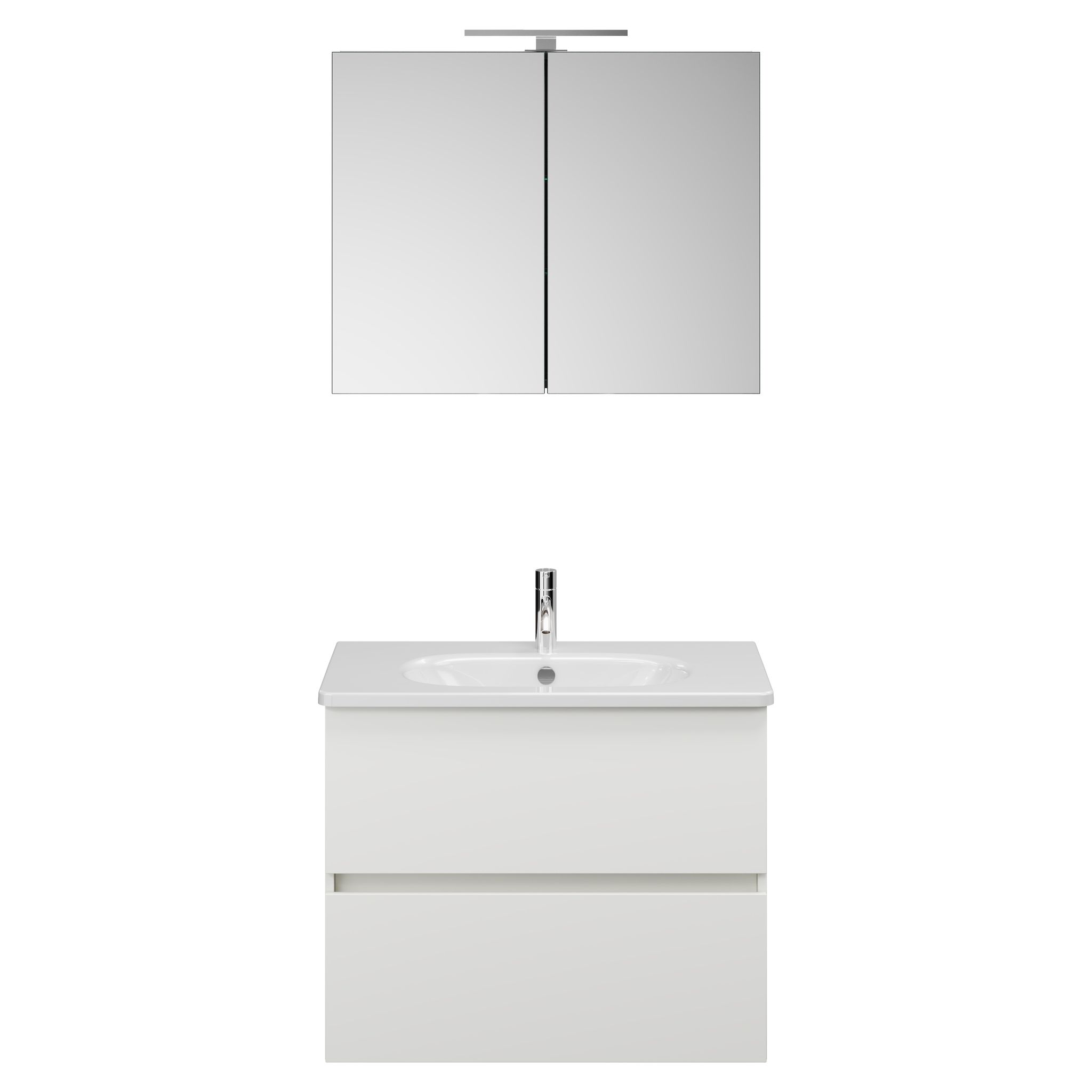 Burg Rocio Badmöbelset Sgyq080 Txbxh 465x805x2000, Weiß Matt