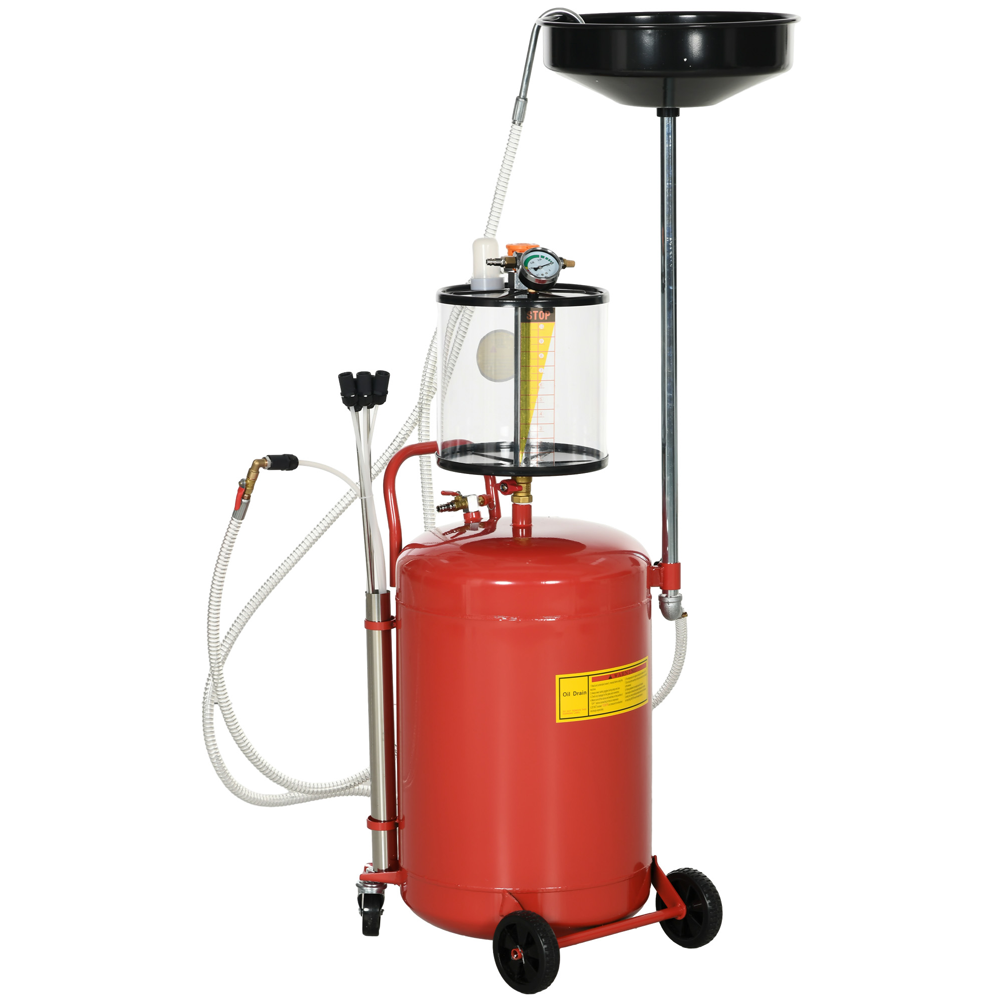Tragbarer 2-in-1-ölablasser, Höhenverstellbar, 80 L Pneumatischer Ablasser