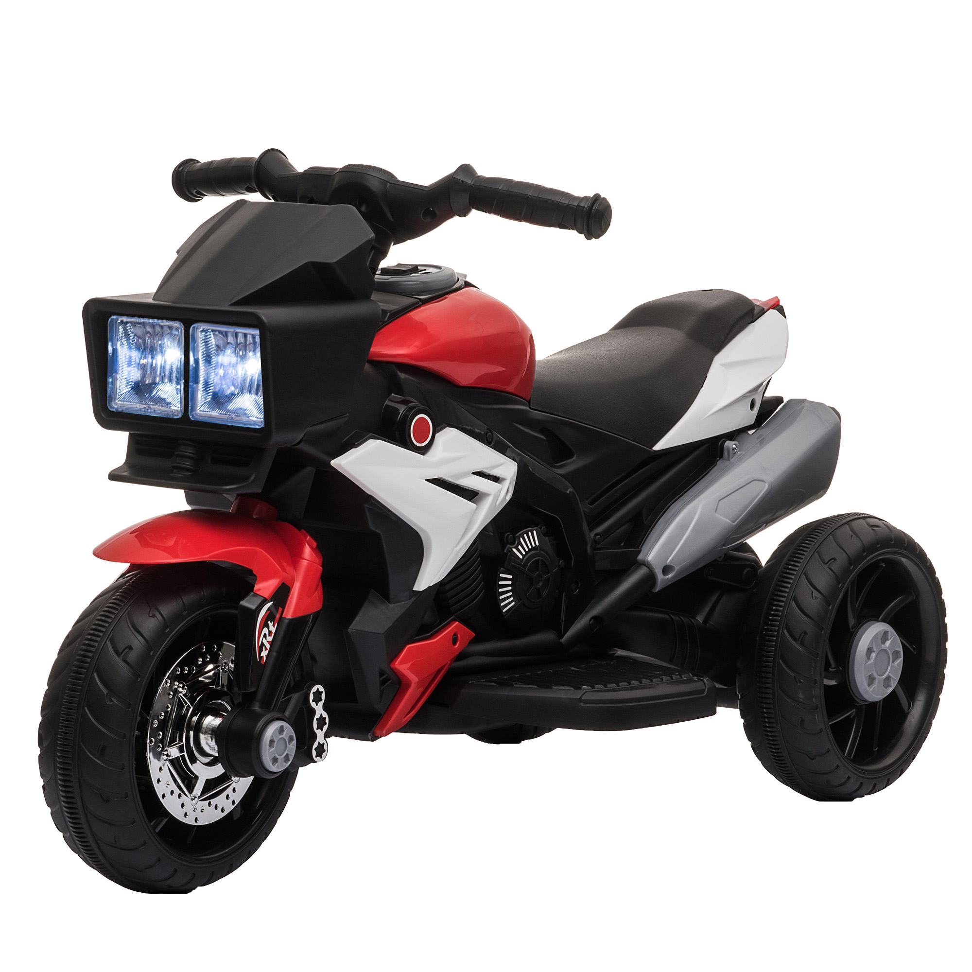 Elektrisches Motorrad Für Kinder Von 3–5 Jahren (max. 25 Kg), 3 Räder, Licht Und Sound, 6-v-akku, Rot, 86 X 42 X 52 Cm