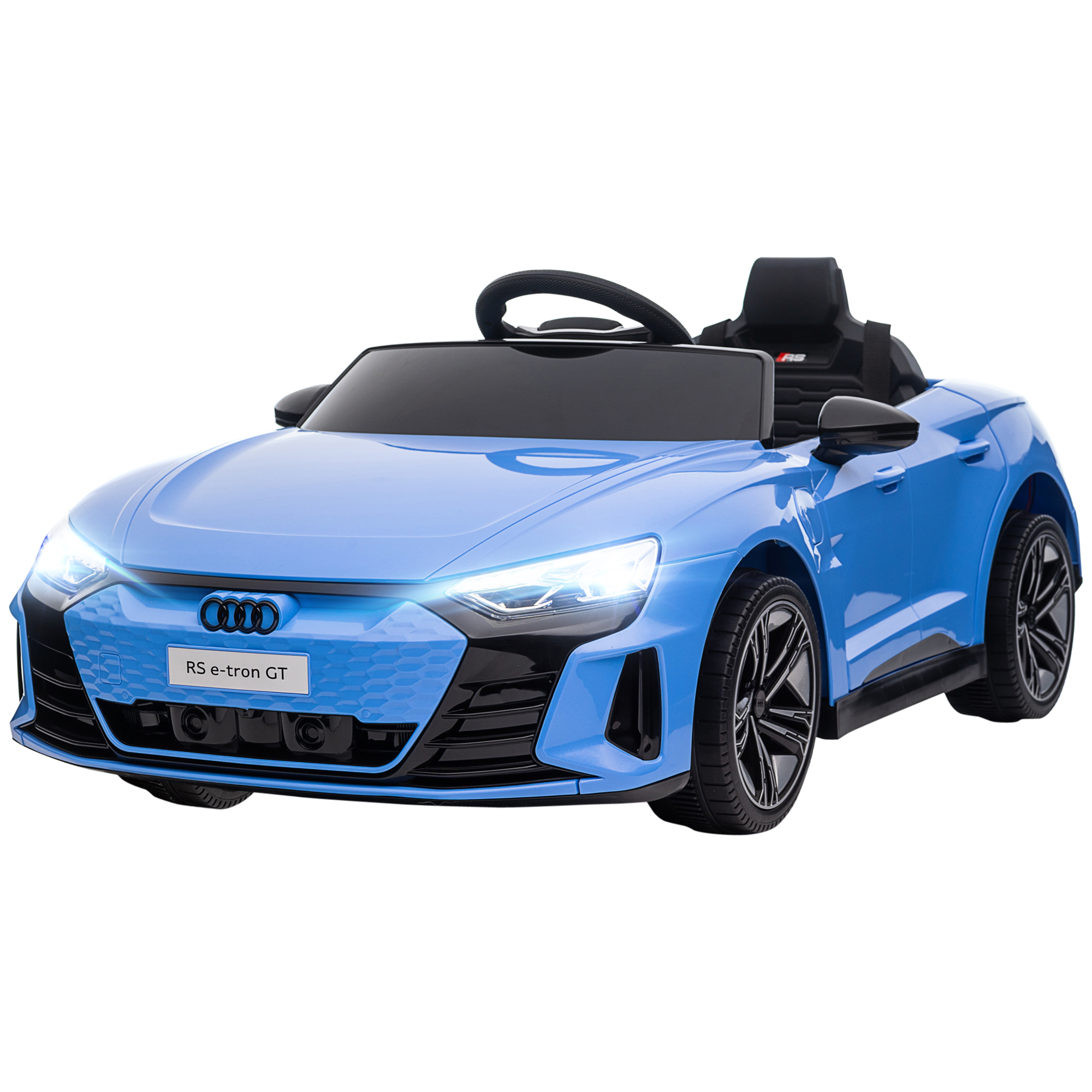 Elektrisches Kinderauto Für Kinder Von 3–5 Jahren Mit Fernbedienung, Federung Und Hupe, 103 X 58 X 41 Cm, Blau Und Schwarz