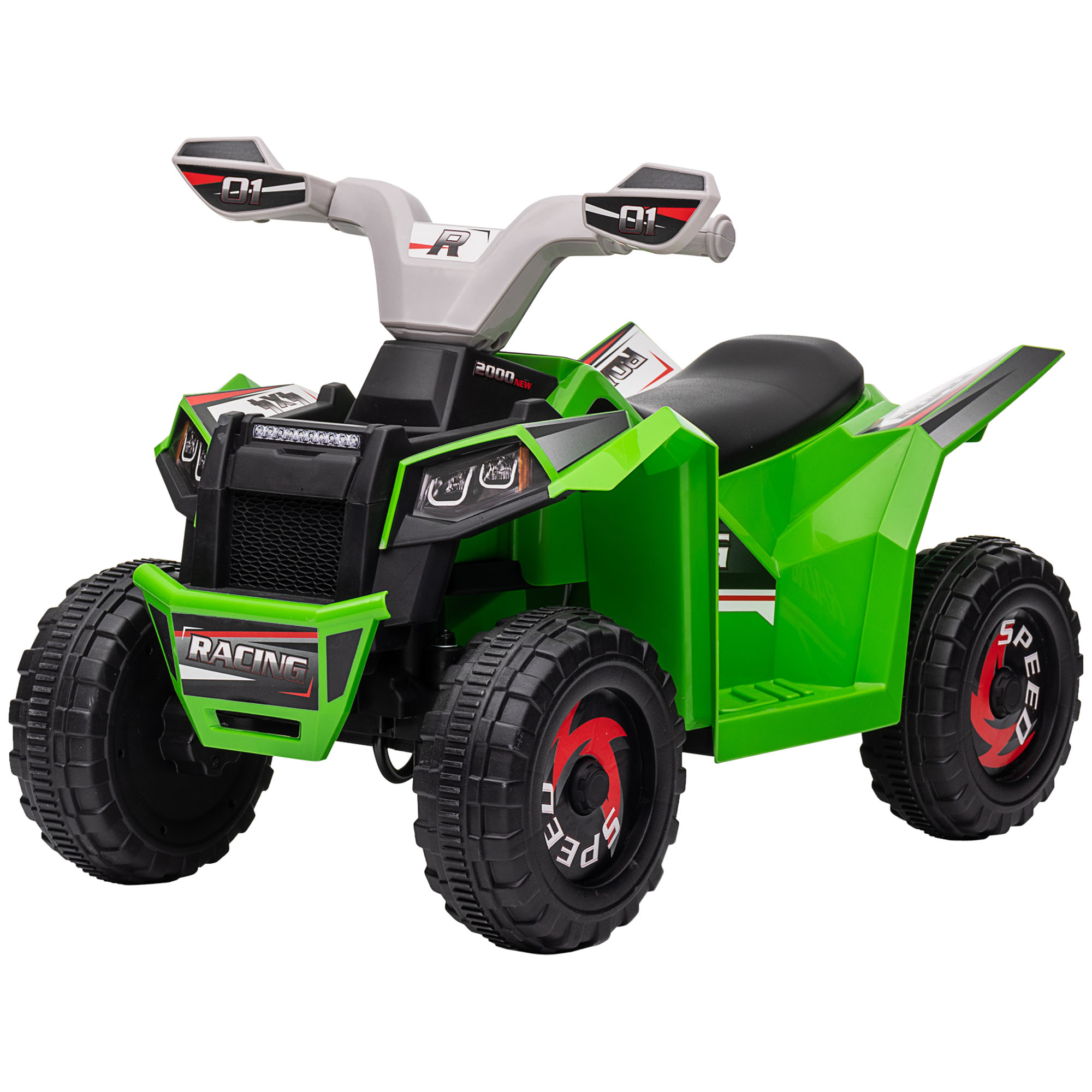 Elektrisches Quad Für Kinder, 6 V, Vorwärts-/rückwärtsgang, 70 X 41,5 X 48,5 Cm, Grün